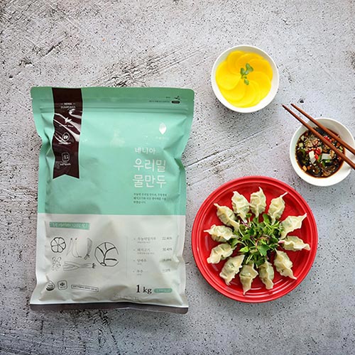[네니아] 우리밀 물만두 (500g x 2팩,1kg x 1팩)