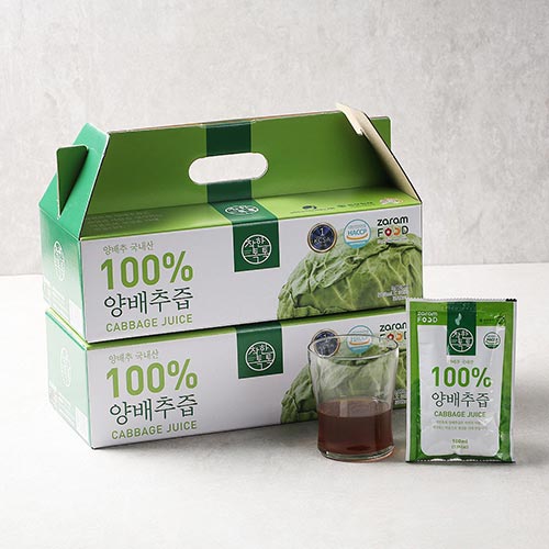 [자람푸드] 착한톡톡 양배추즙 (100ml x 30포 x 2박스)