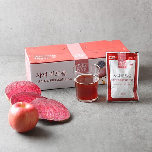 [자람푸드] 착한톡톡 사과 비트즙 (80ml x 30포 x 2박스)