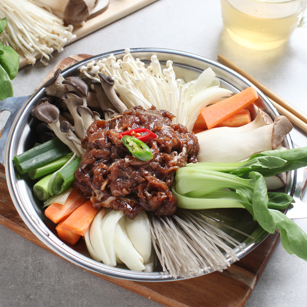[연화] 소고기 버섯전골 659g