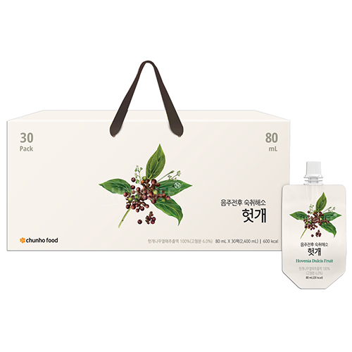 [천호엔케어] 음주전후 숙취해소 헛개 80ml x 30팩