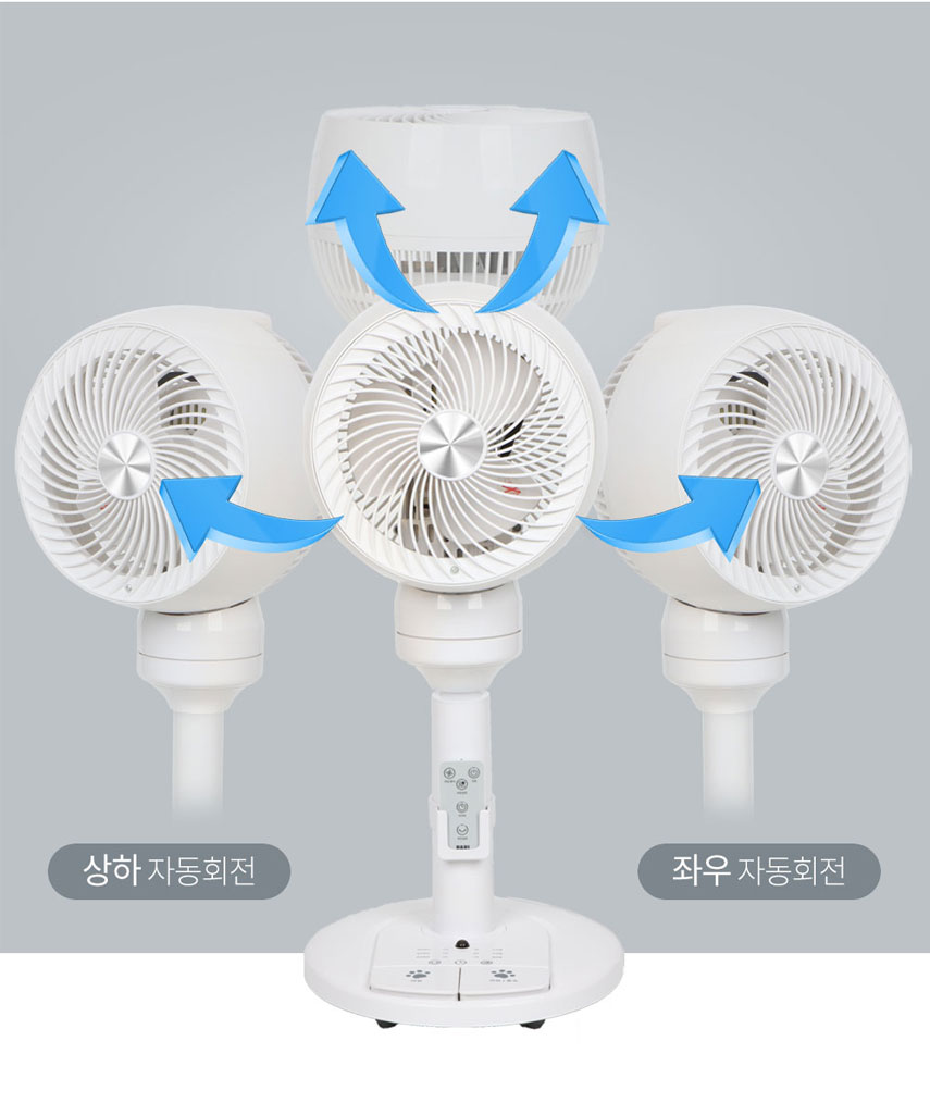[코멜리] 8인치 리모컨 발터치 써큘레이터 (3D) CYF-RT2022D
