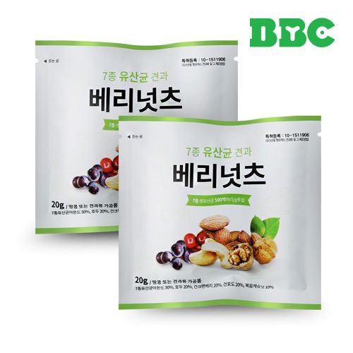 [비비씨] 7종 유산균 견과 베리넛츠 30개입 (무지박스)