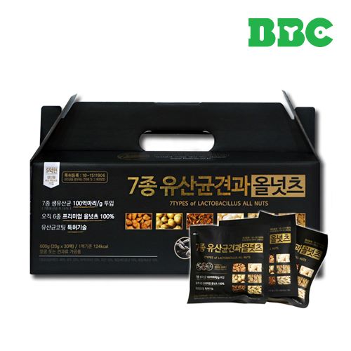[비비씨] 7종 유산균 견과 올넛츠 30개입