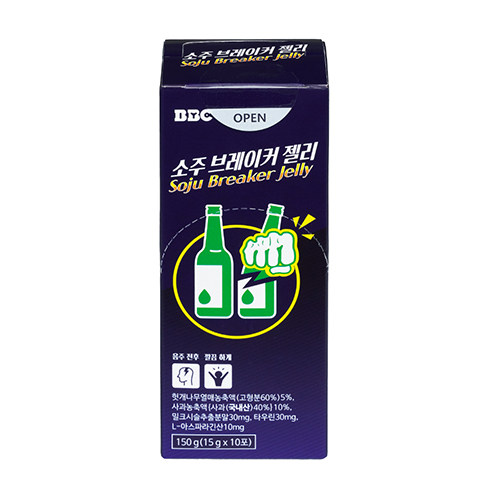 [비비씨] 소주 브레이커 젤리(15g x 10포) 숙취해소, 피로회복