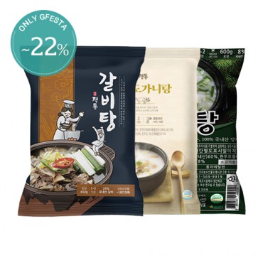 [맛들정통] 국내산 프리미엄 탕 3종 세트